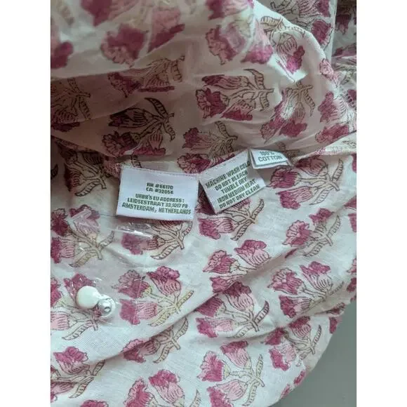 NWD Sue Sartor Long-Sleeve Flounce Mini Dress Size XL Pink Combo #MB438 - Picture 9 of 10